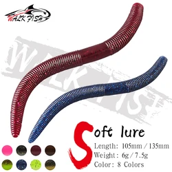 WALK FISH-cebo suave de gusano Senko, 10 Uds., 13,5 cm/7,5g, palo de PVC con infusión de sal, cebo de hundimiento lento, resistente, especial para matar lubinas