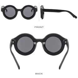 Gafas de sol redondas retro – Estilo hip hop urbano para hombre