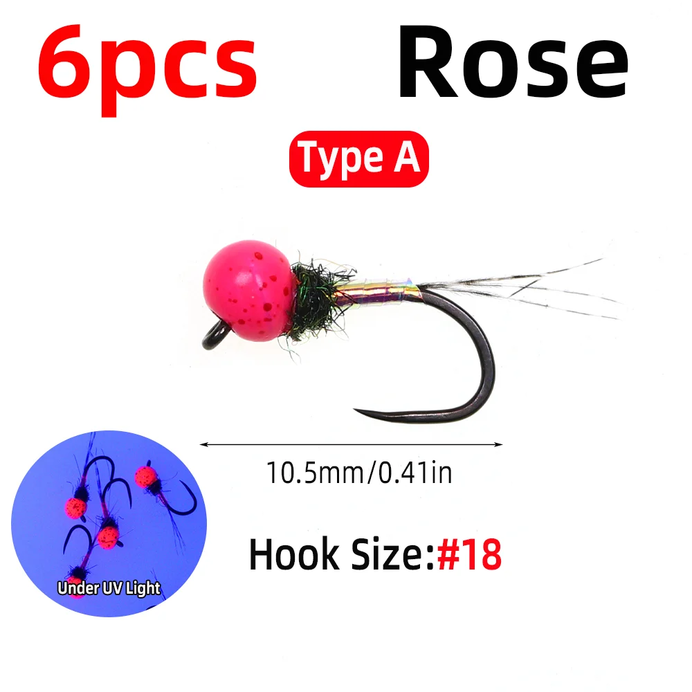 6pcs Rose A