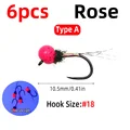 6pcs Rose A