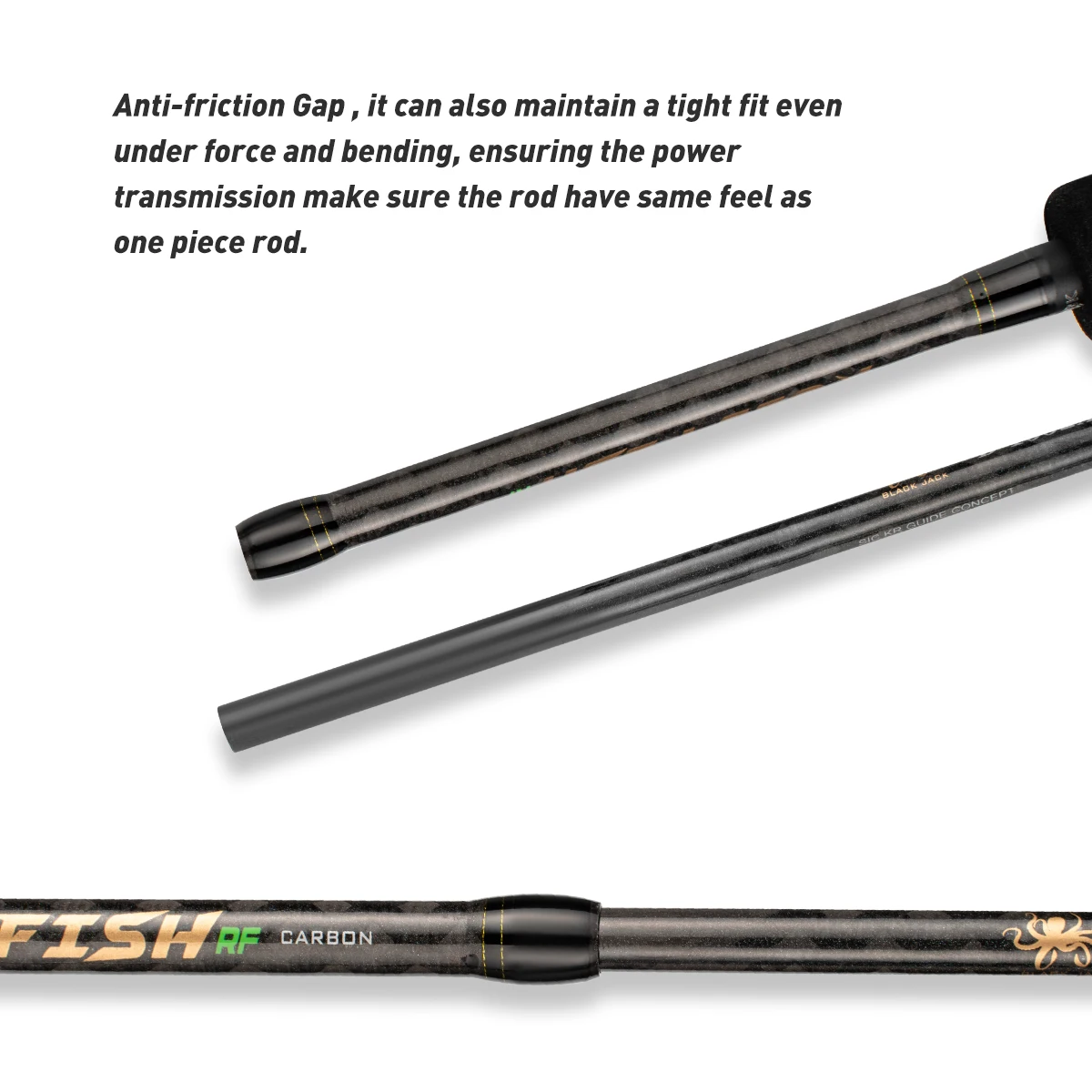 Caña de pescar de pulpo con punta de titanio, 1,55 m, peso ultraligero - imagen 4