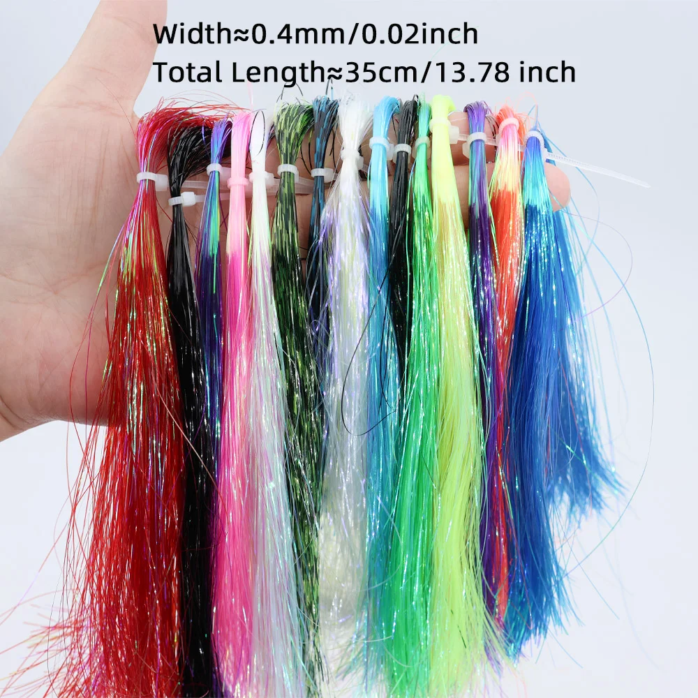 ICERIO Oropel Flashabou Ala de Hielo 0,4mm para Moscas Ninfa - imagen 4