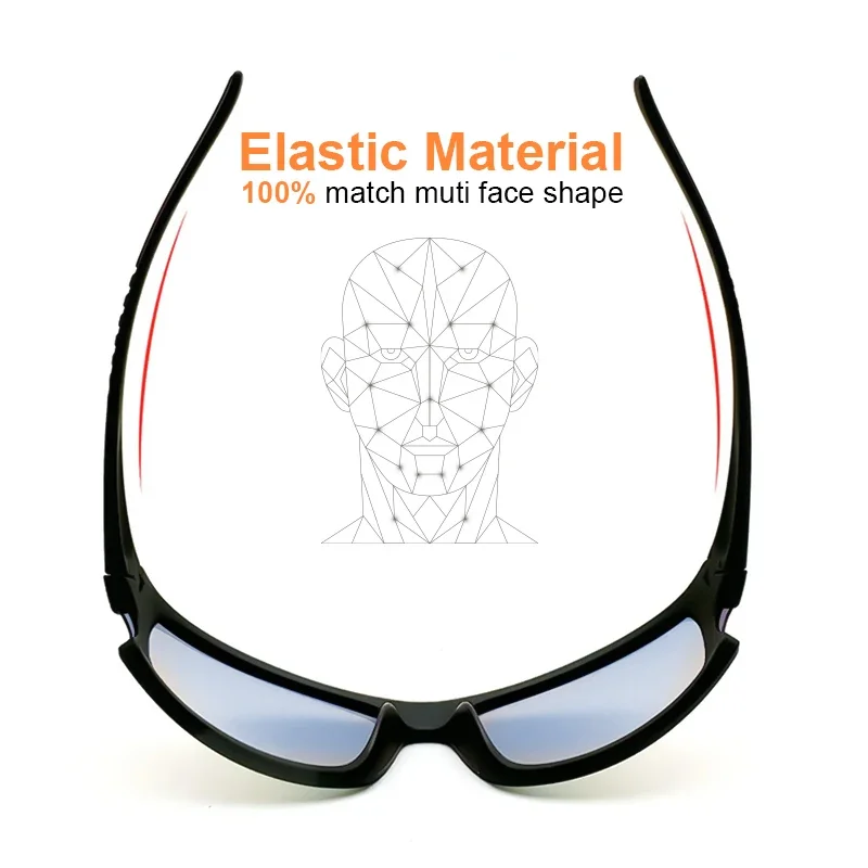Gafas de sol para pescar al aire libre UV400, gafas deportivas para hombres y mujeres, gafas de sol para adultos, gafas protectoras para ciclismo y montañismo con caja - imagen 3