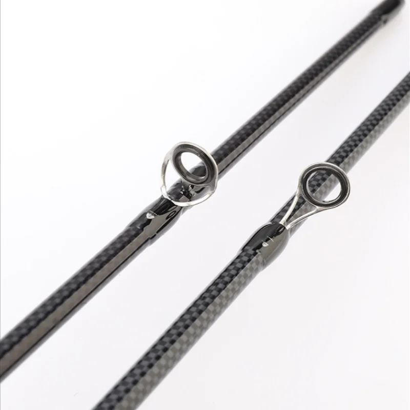 Caña de pescar giratoria ML, caña de pescar dura de acción, mango recto, caña de unión de dos piezas para equipo de pesca de agua dulce y salada - imagen 5