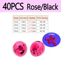 40pcs RoseIBlack