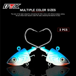 FTK Jig Head anzuelos para vinilo agua salada punta afilada