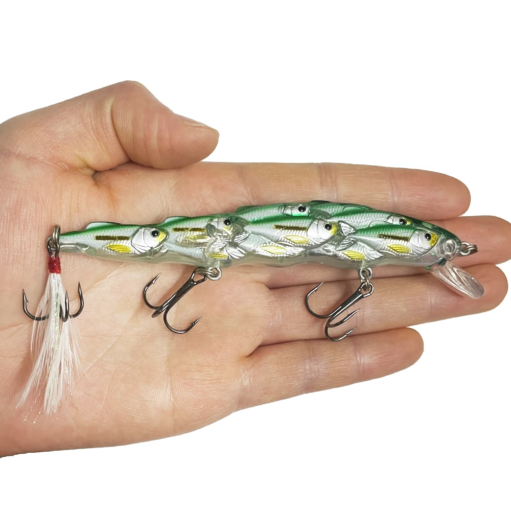 1 Uds. Señuelos de Pesca Minnow cebo duro flotante 120mm 15,5g cebo Artificial Wobbler Crankbait carpa perca Pesca aparejos de Pesca - imagen 5