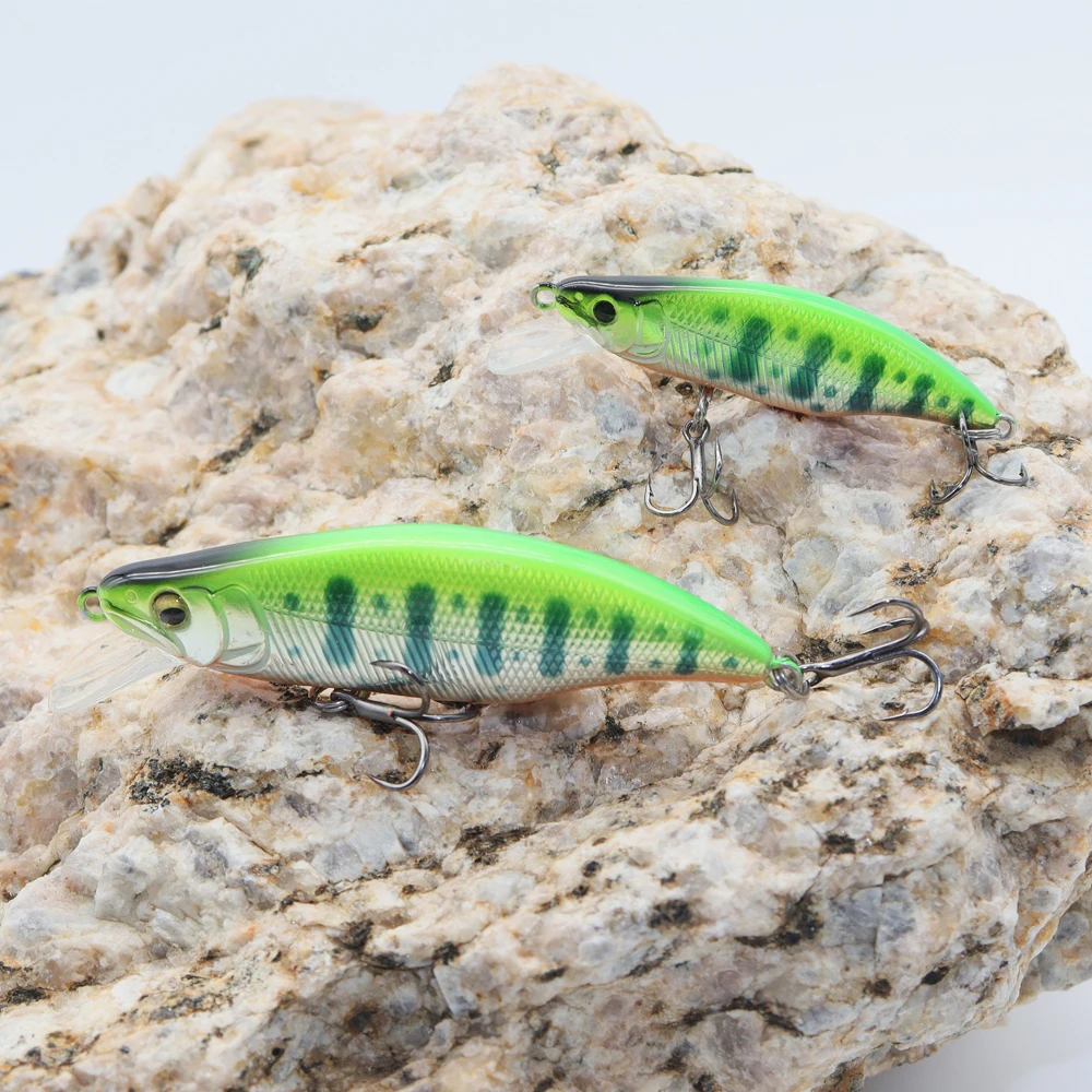 VOLIN-Cebo Minnow que se hunde, 50mm/3,5g 65mm/8g, señuelo de pesca, trucha, salmón, Mini Wobblers, Micro cebos, nuevo, 1 unidad - imagen 3