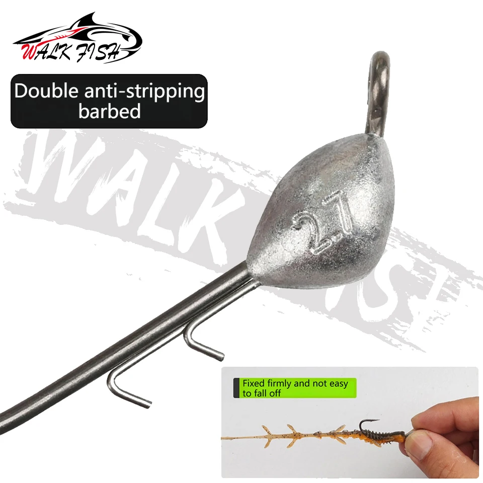 WALK FISH Cabezas de Plomo Ned Rig 1,8‑5g para Lubina - imagen 3
