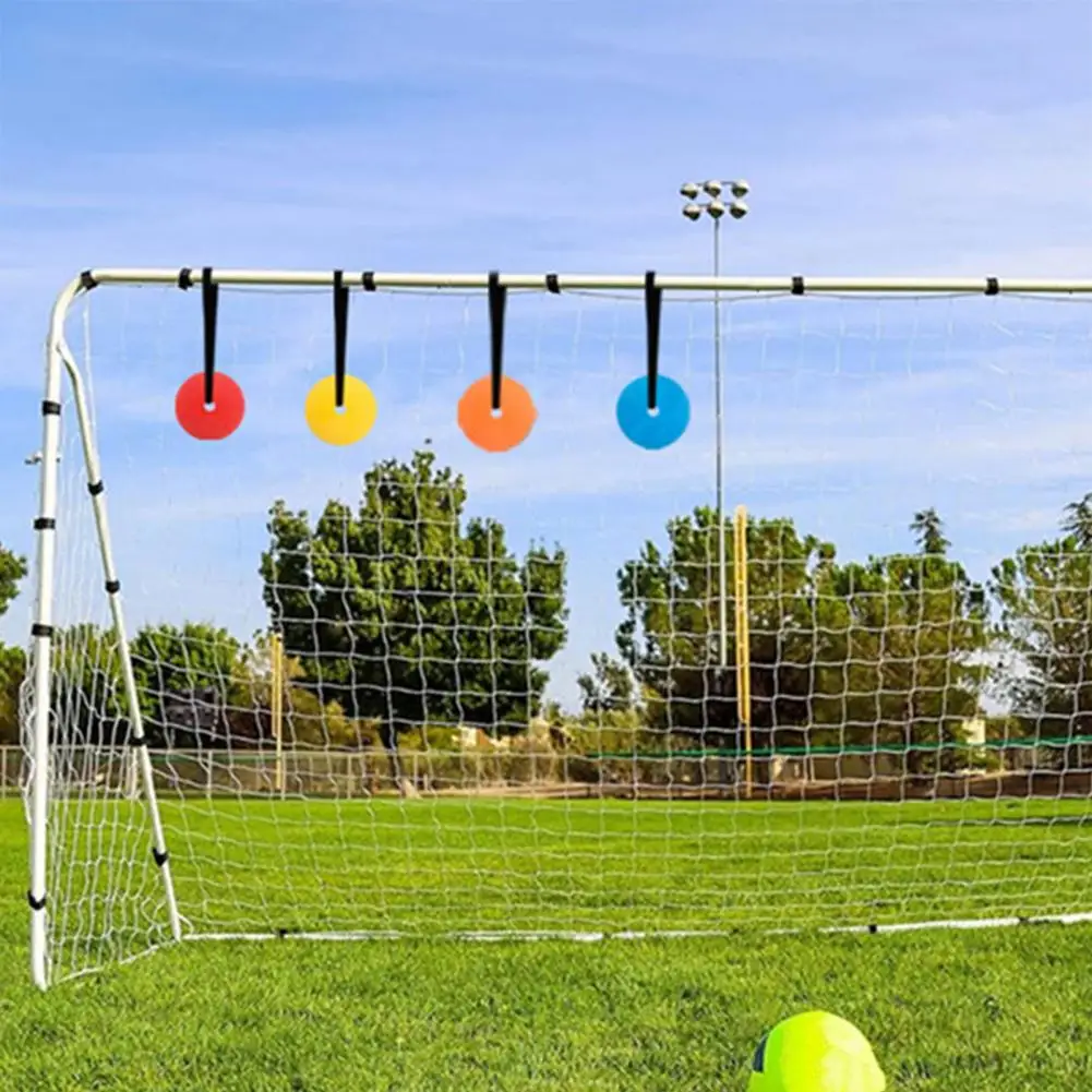 Objetivo de portería de fútbol, conos planos, béisbol, fútbol, Hockey, objetivo de tiro con cintas, portería deportiva, ayuda de entrenamiento de agilidad reactiva - imagen 2