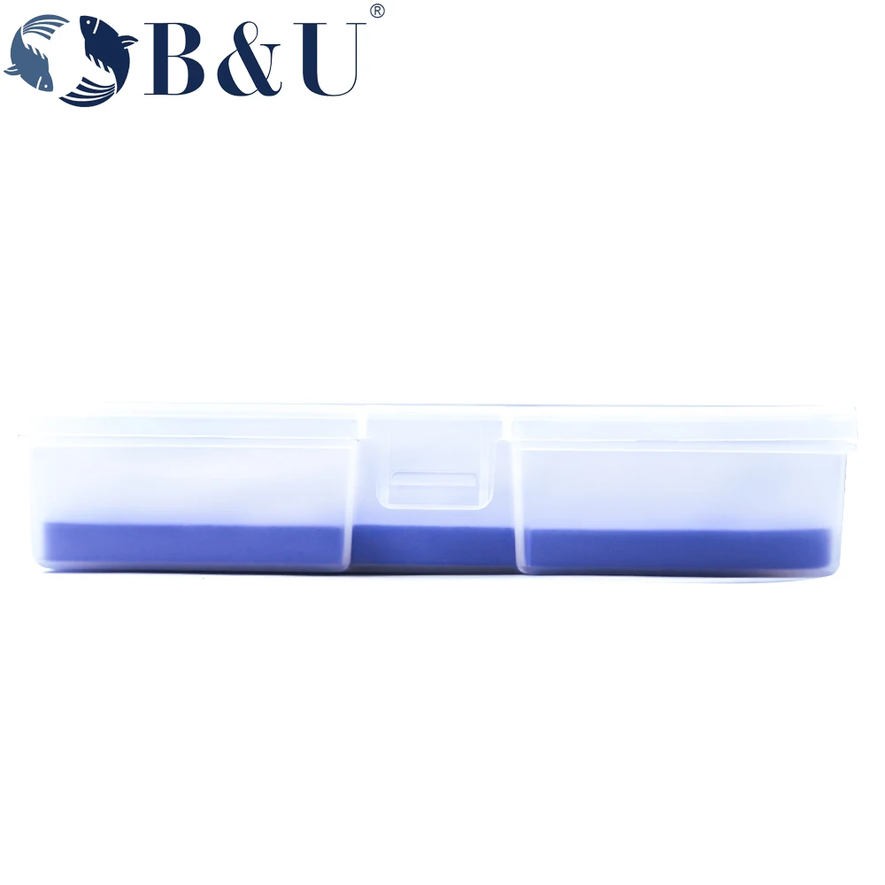 Caja de pesca B & U de gran capacidad, caja delgada de espuma EVA para moscas, tapa transparente, caja de aparejos de pesca, accesorios de pesca, cajas de almacenamiento para anzuelos y señuelos - imagen 4