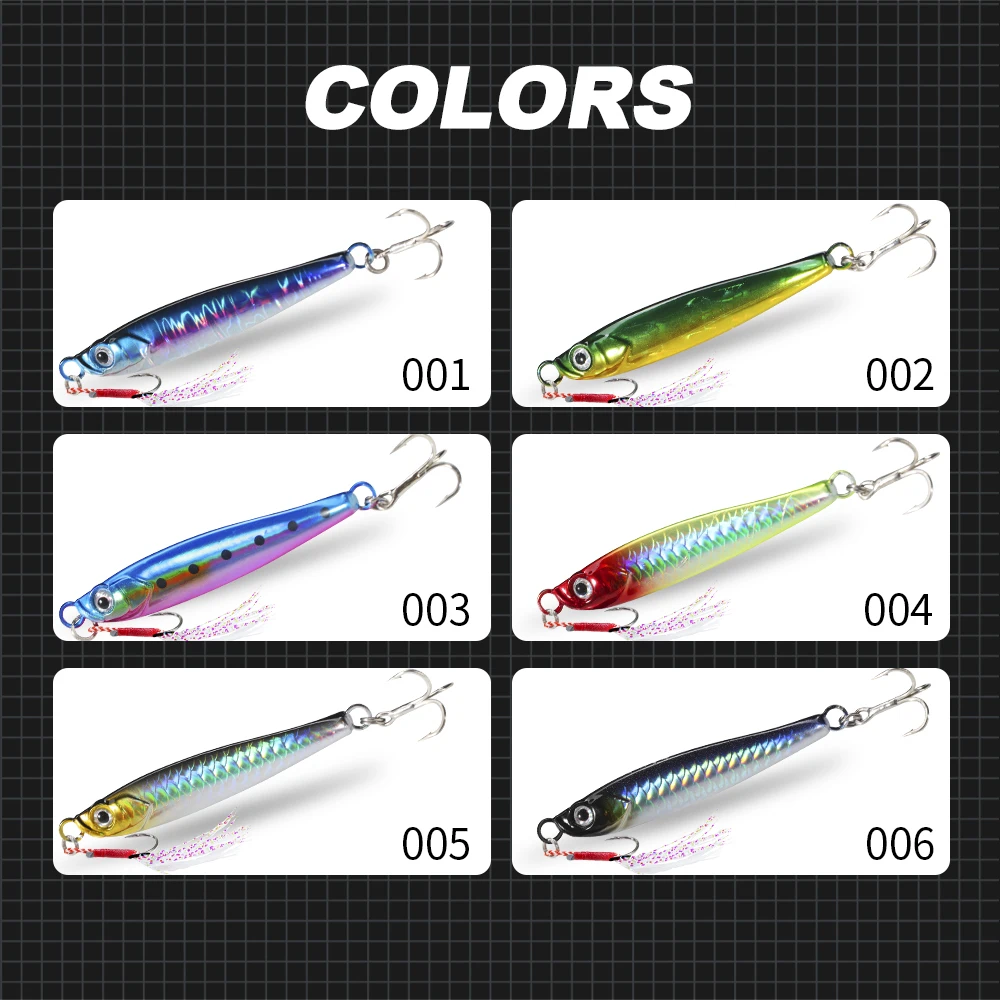 Hunthouse-señuelo de pesca con plantilla de Metal, 65mm, 20g, cebo de fundición para tierra de agua salada, cuchara de Jigging, cebos duros para lubina, bagre, LW850 - imagen 5