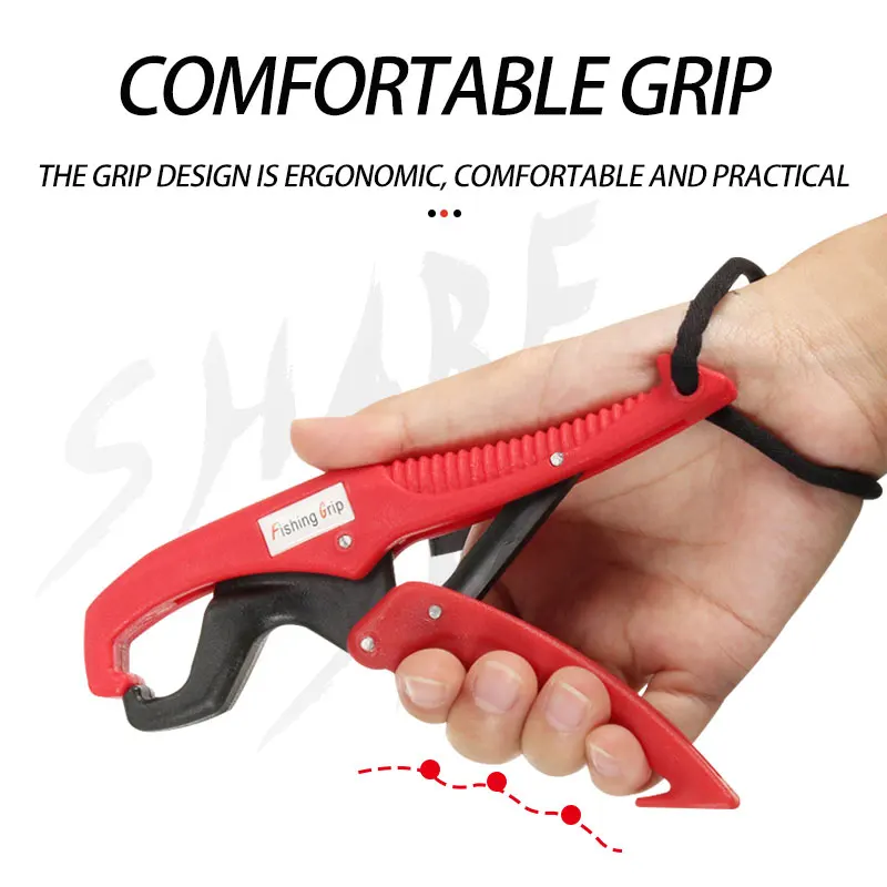 Herramientas de pesca ABS, controlador de pinza de labio de pescado flotante portátil, Clips de pescado, pinza de pesca, alicate de agarre de pesca, agua salada - imagen 3