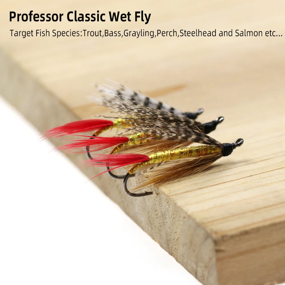 Mosca Húmeda Professor Wifreo – Anzuelo con púas para salmón - imagen 2