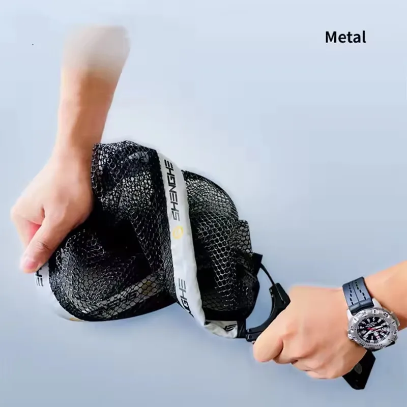 Mango ABS portátil, red de mano para pesca con mosca, red para corriente de pesca con mosca, red para Señuelos de Pesca, herramientas de pesca al aire libre, red de pesca plegable - imagen 5