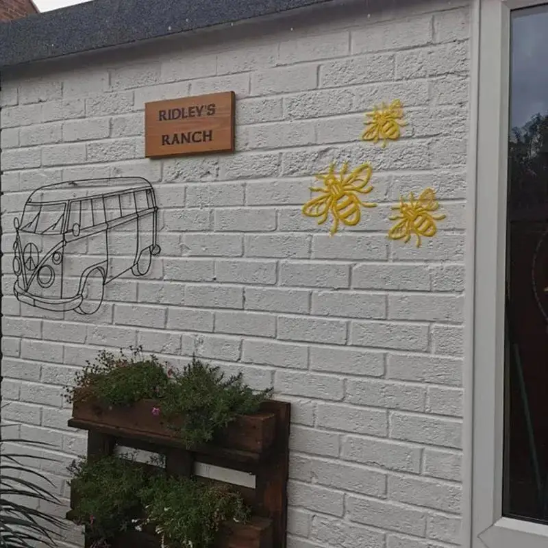 Estatuas de abejas acrílico estilo campestre para jardín y hogar - imagen 3