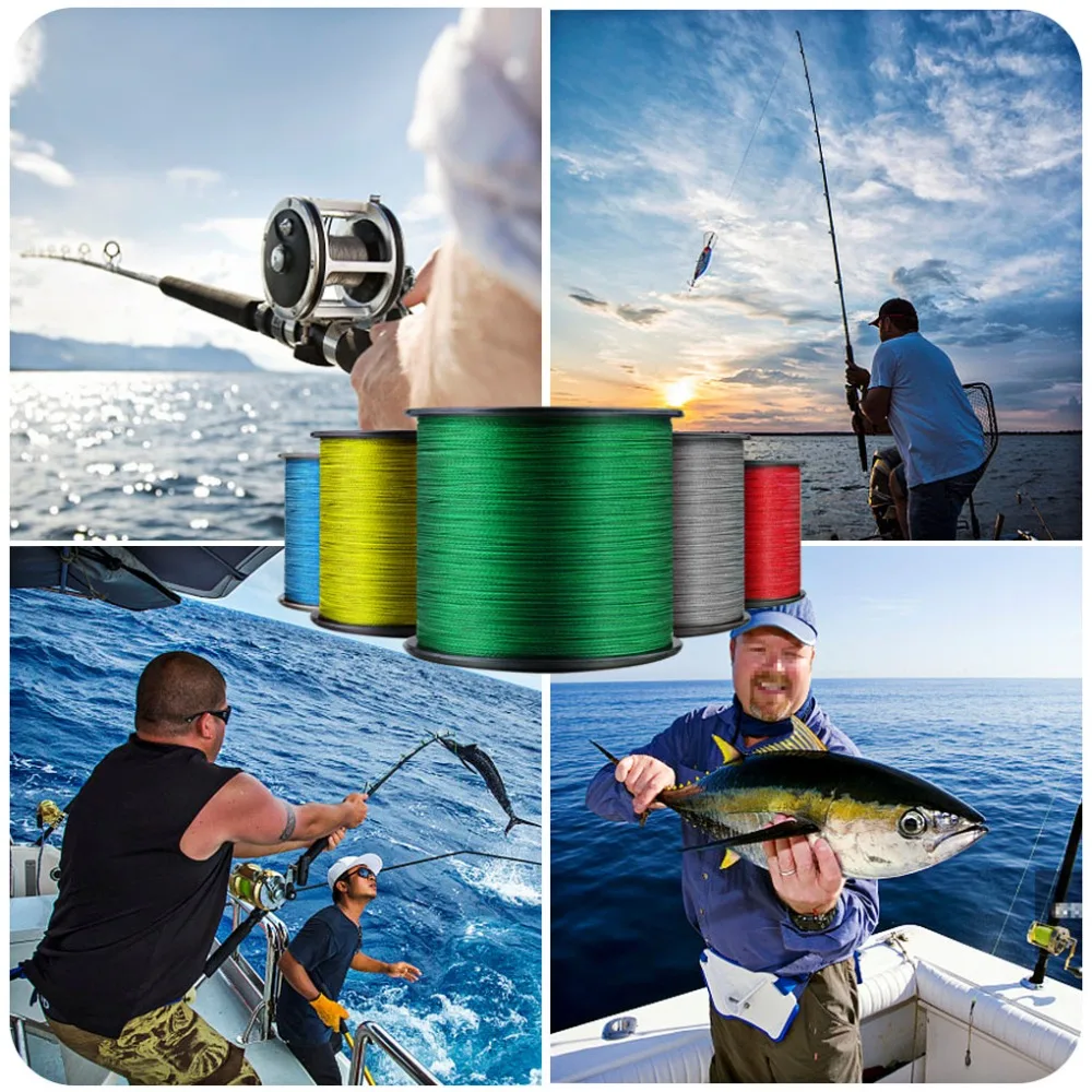 Línea de pesca Warknife Japan X8, 500M, 8 hebras, línea de pesca trenzada, línea de PE multifilamento para pesca de carpa - imagen 4