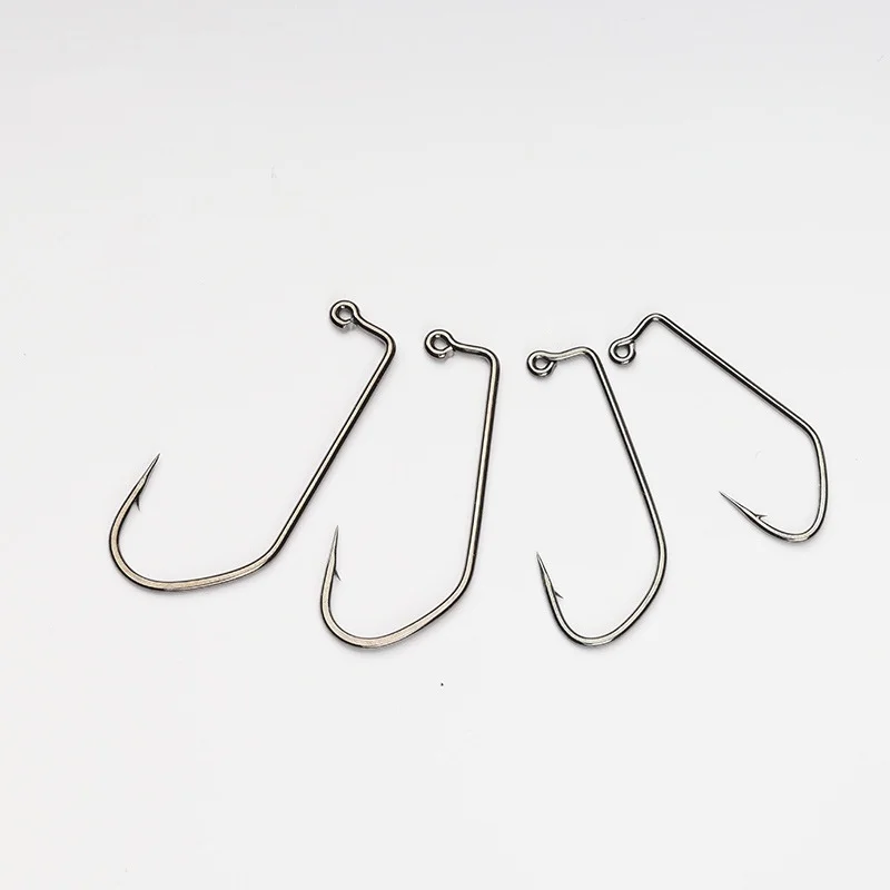 Gancho de gusano de caña recta para pesca, anzuelo de ángulo recto, gancho grande para puerta, anzuelos de penetración rápida, lote de 10 piezas en oferta - imagen 5