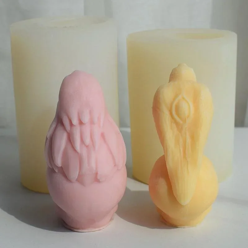 Molde de calavera de Halloween, molde de Gel de sílice para decoración de goteo de yeso, Cuervo, águila, pisar, cabeza fantasma, Calavera, vela de aromaterapia - imagen 4