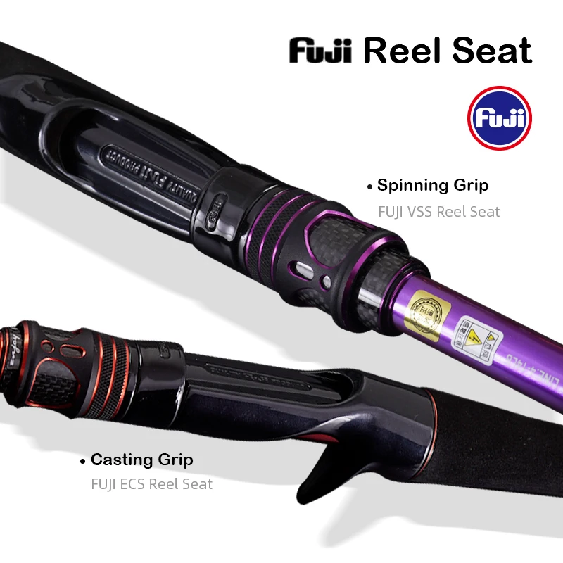 PURELURE TORRENT All Fuji General señuelo caña de alto carbono fundición larga caña de pescar Fuji Alconite anillo carrete asiento - imagen 5