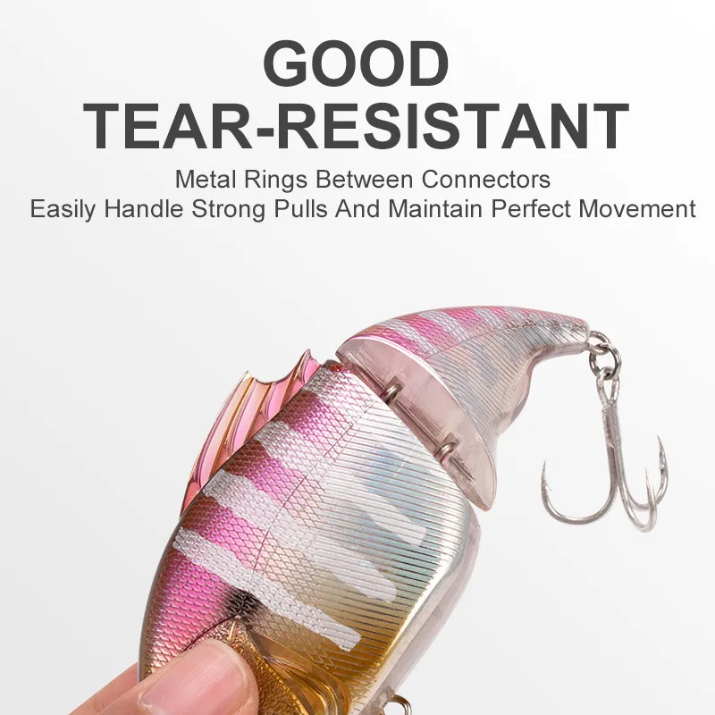 LEYDUN nuevas Señuelos de pesca vibratorios flotantes 115mm 41g sin labios buenos nimbaits multiarticulados cebos duros de lubina de agua salada Wobbler de hielo - imagen 3