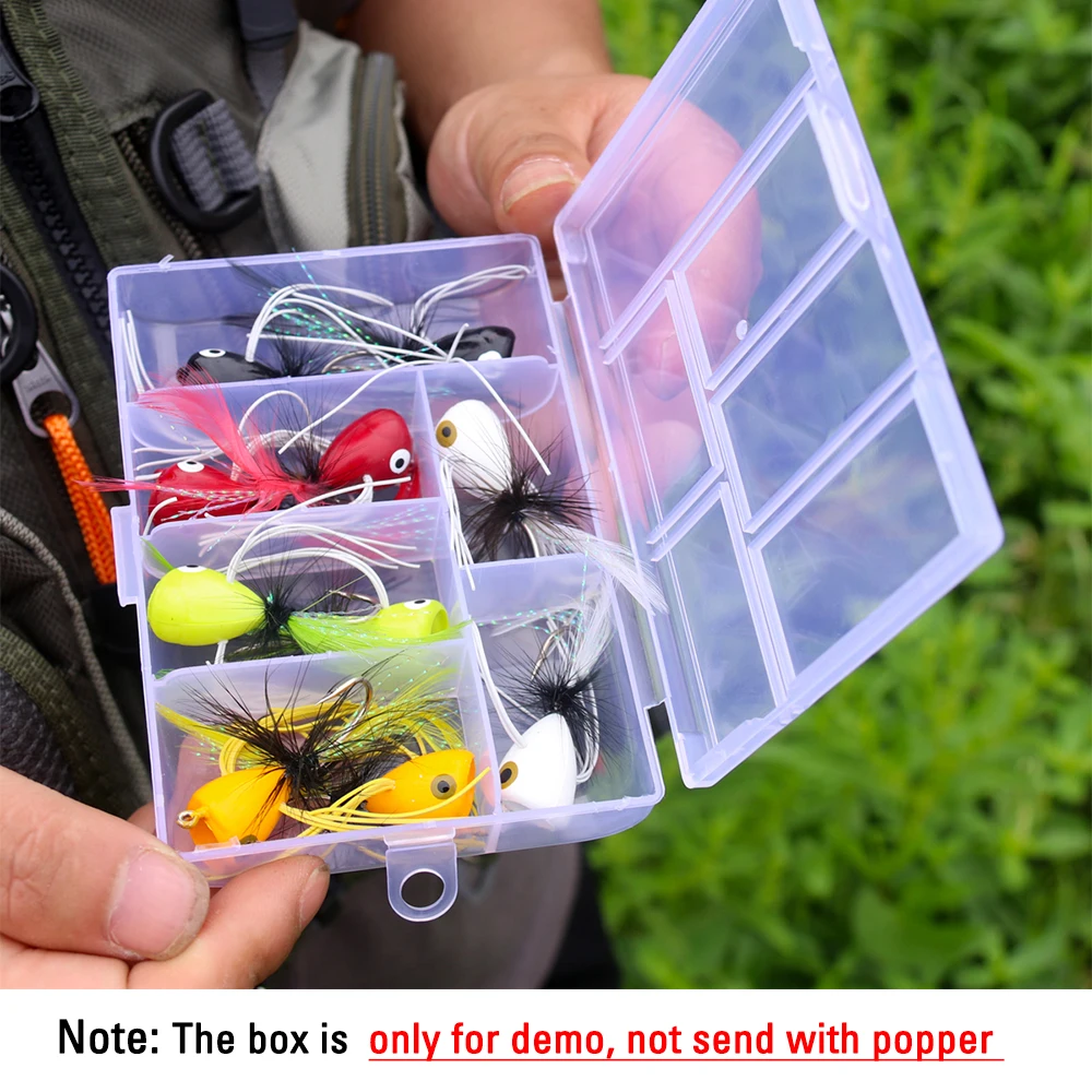 ICERIO-SEÑUELOS DE pesca con mosca, 6 piezas, tamaño 2, Topwater, lubina, Crappie, Bluegill, Panfish, trucha, salmón, perca, moscas Steelhead - imagen 5