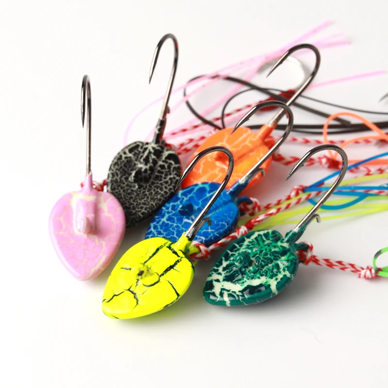 LEYDUN Señuelos de Pesca calientes CONTROL PROFONDO UP Tenya Madai Jig Kabura cabezal de agua salada plomo mar canotaje cebo camarones falda de goma Jigs - imagen 4