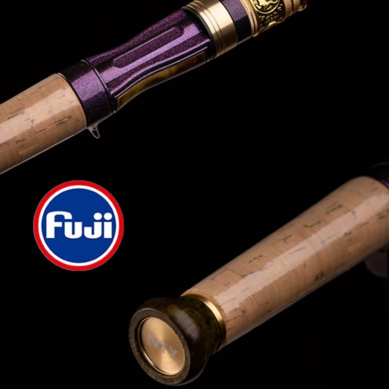 Caña de pescar ultraligera de fibra de carbono, caña de fundición giratoria de cuatro secciones, ultraligera, XUL, portátil, para trucha, 1,4 m - imagen 4