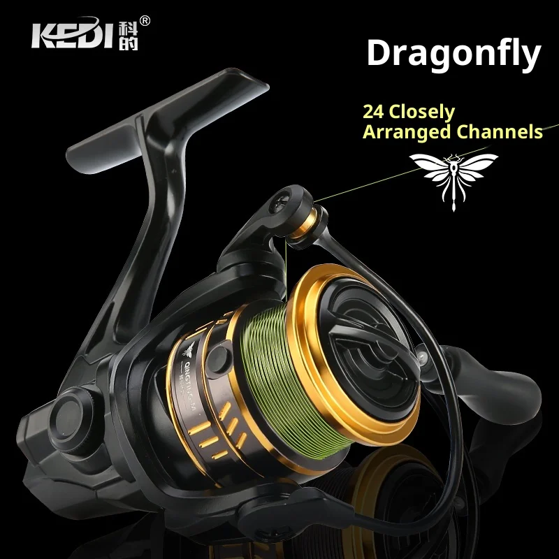 Carrete KEDI Dragonfly 5,2 giratorio fibra carbono - imagen 2