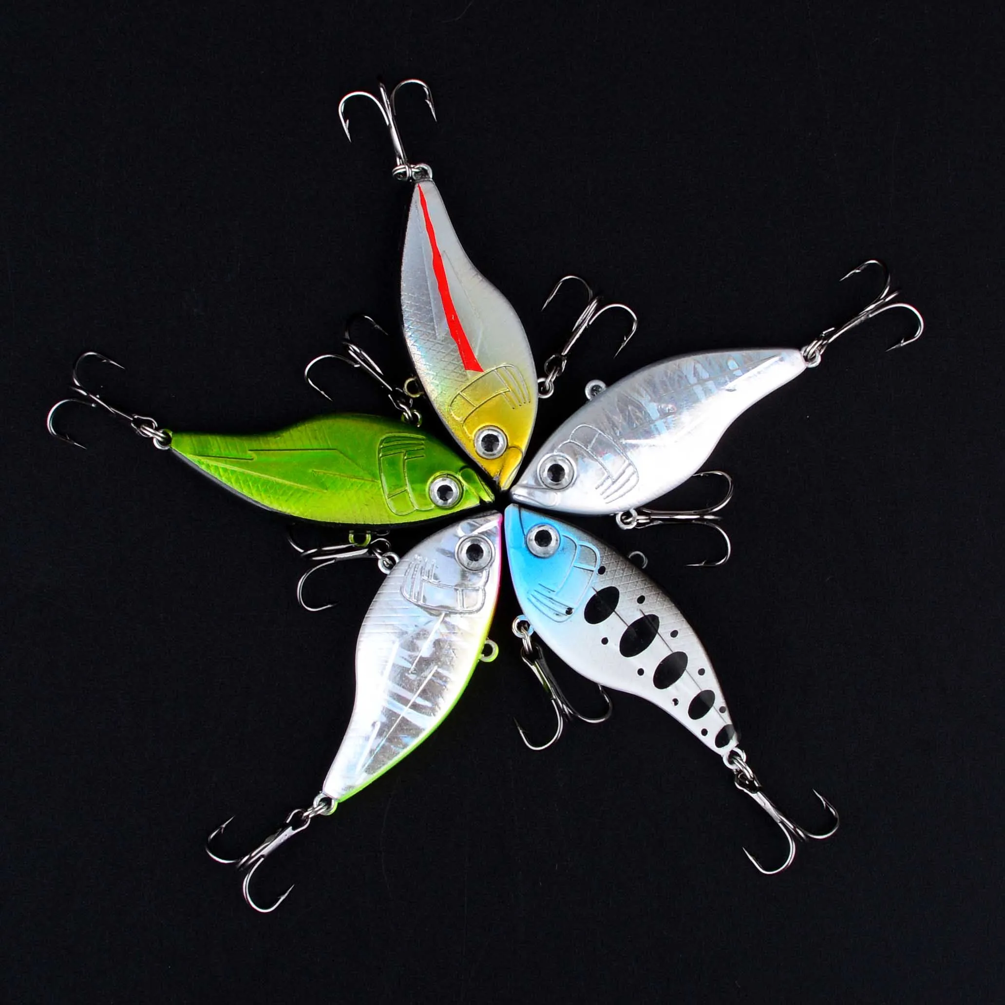 Señuelo VIB duro con anzuelos triples para bass y pike - imagen 4