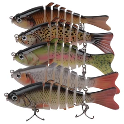 5 uds 15g señuelo de pesca multiarticulado Swimbaits cebo de natación de hundimiento lento para lubina señuelo trucha Walleye Topwater cebo Artificial