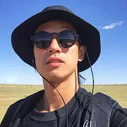 Gafas de sol negras de moda para mujer, gafas de sol redondas, gafas de sol retro, viajes