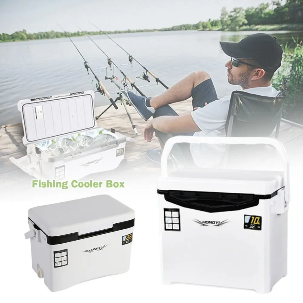 Caja enfriadora de pesca de 10L, 13L, 18L, 22L, 26L, orificios de aire portátiles, almacenamiento de peces impermeable, caja de tanque para exteriores con aislamiento de varios tamaños - imagen 2