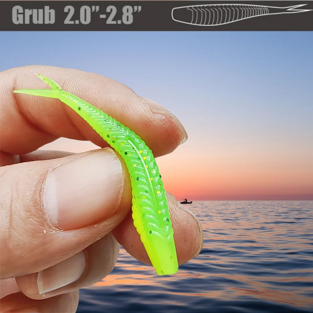 MUKUN 10 Uds Mini Señuelos de Pesca blandos 0,65g/1,8g pequeños y realistas cola de paleta bifurcada Swimbaits de pesca para aparejos de agua dulce - imagen 3