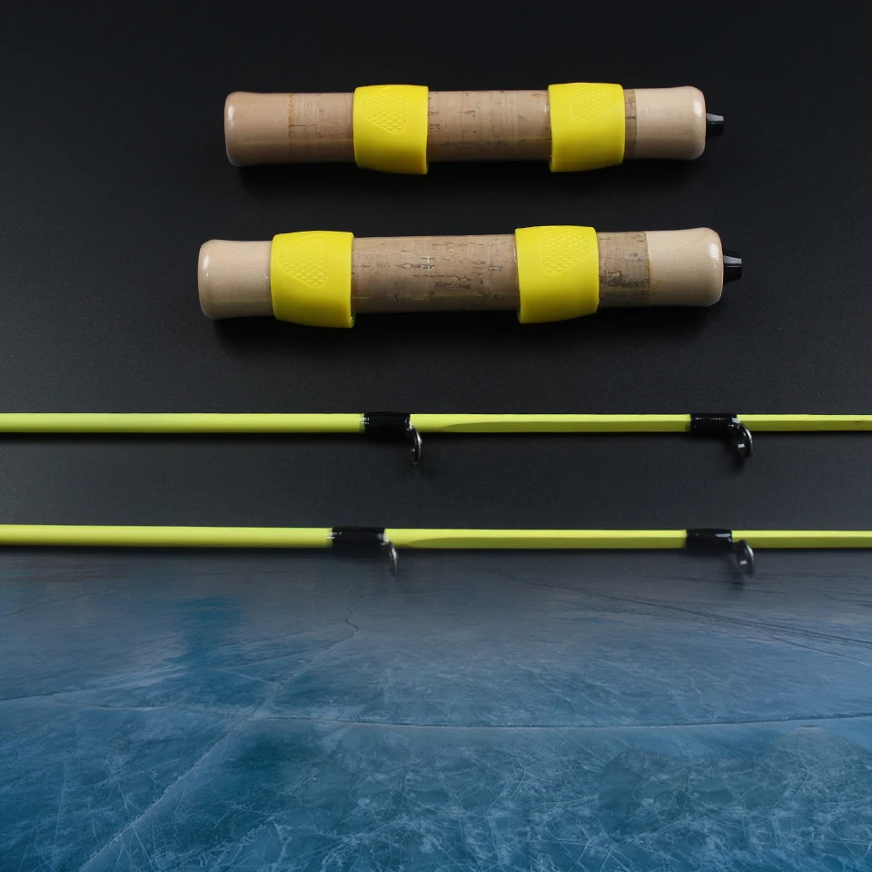 Kit de pesca en hielo con doble caña: doble, diversión para el precio de una caña, punta de caña sensible y no se rompe fácilmente al doblado. - imagen 5