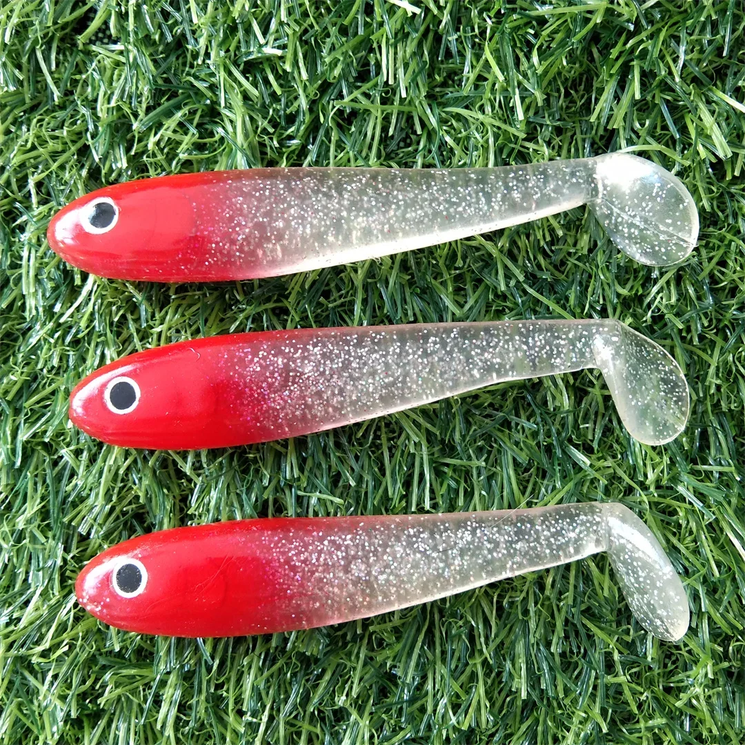 3 uds 10cm 14,8g perca Shad suave Swimbait señuelo de Pesca para Lucio Zander Bass Paddle T cola Pesca pez falso Lurre - imagen 2