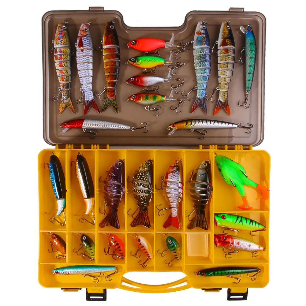 Señuelos articulados Swimbait Minnow Popper para lubina y perca - imagen 2