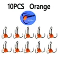 10 piezas de color naranja