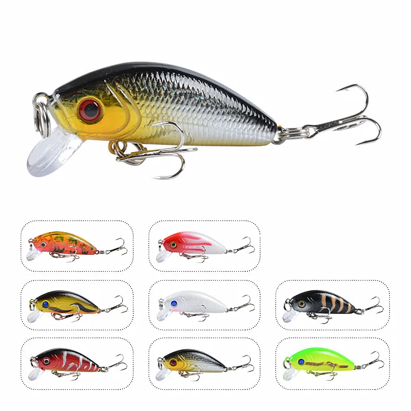 Cebo de pesca MINNOW 43 piezas, señuelos de Pesca rockfishing, Crankbait Popper - imagen 4