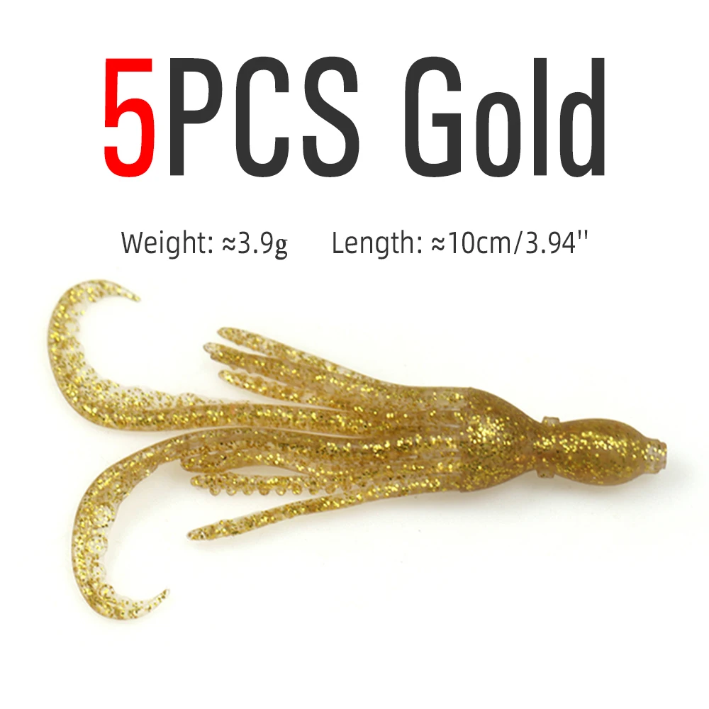 5pcs  Gold