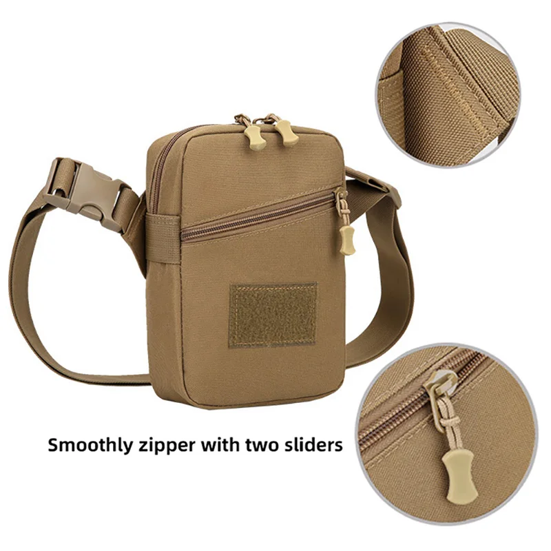 Bolsa de pecho de pesca táctica para hombre, Mini teléfono móvil, viajes al aire libre, paquete de compras, almacenamiento grande, bolsos de hombro tipo bandolera - imagen 4