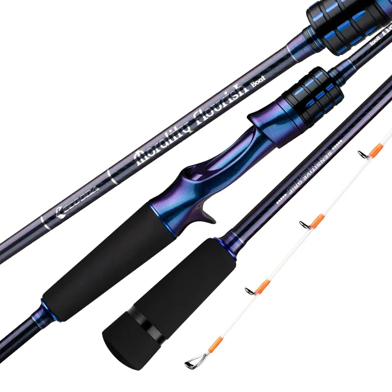 ECOODA todas las piezas Fuji caña de Jigging lenta caña de barco ligera en alta mar 2 segundos 1,53 m1,83 m2,13 m caña de pescar de mar de agua salada 10-80 #   Carga - imagen 5
