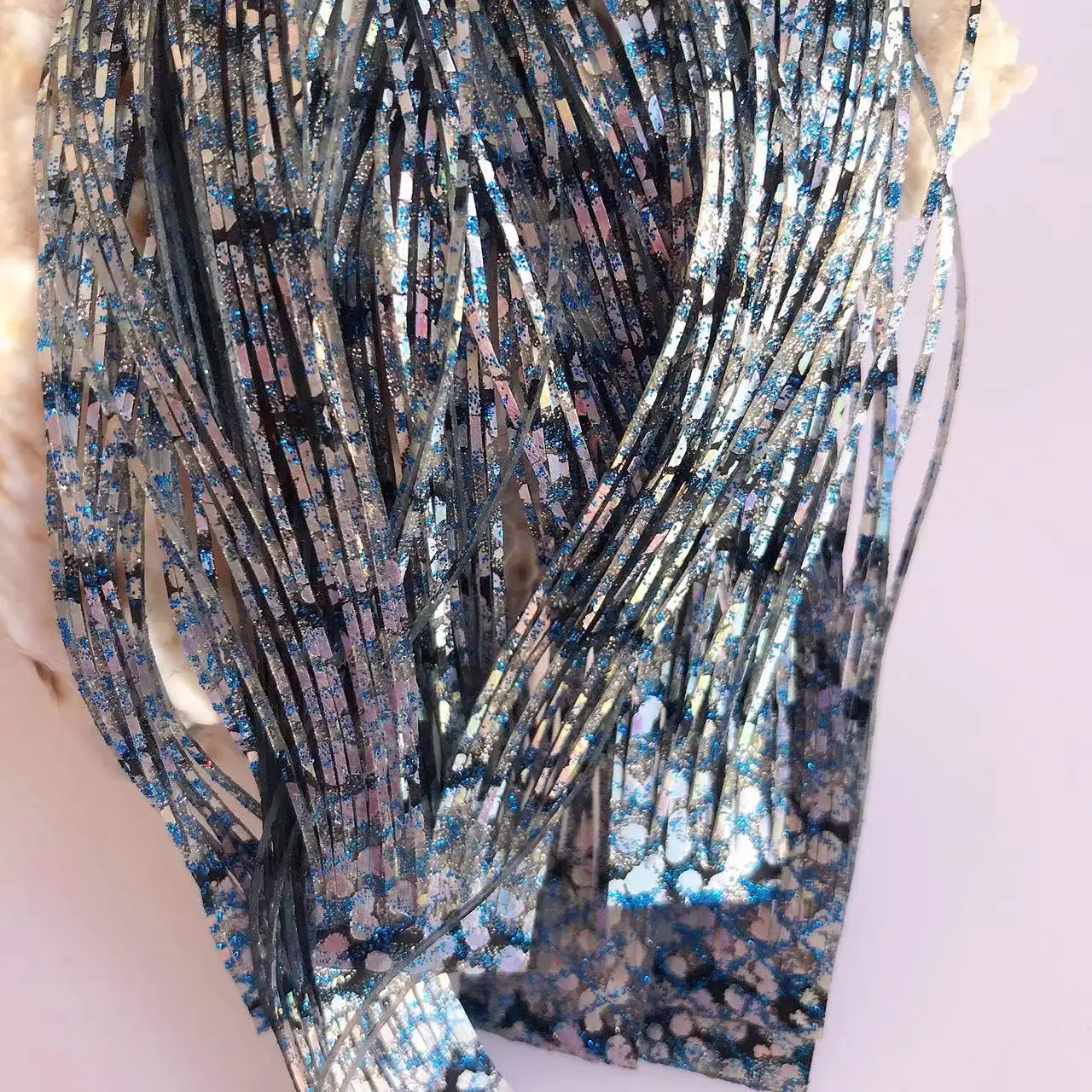 Capas de falda de silicona para Señuelos de Pesca, Material de falda de silicona para artesanía de aparejos, Spinner DIY, plantillas de goma, Buzzbait 8853-319 - imagen 2