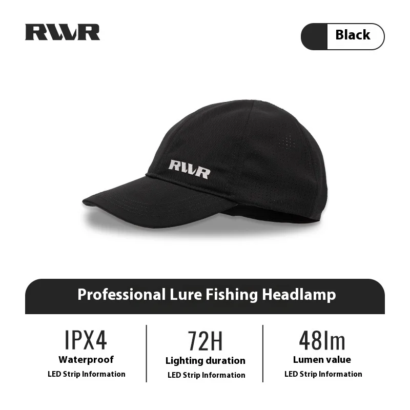 Gorro de pesca nocturno RVVR – Luz LED IPX4 48lm 3 colores - imagen 4