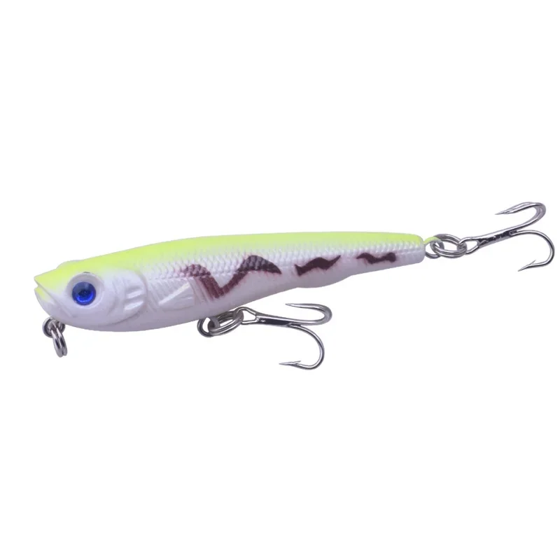 1 unidad de cebo duro de 7cm y 6,7g, manivela flotante, Señuelos de Pesca Minnow, 9 colores, Pesca con mosca de plástico, Wobbler, aparejos de Pesca Crankbait - imagen 4