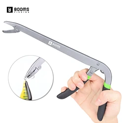 Booms-dispositivo de desenganche de acero al carbono para pesca, abrazadera para pescado, Clip para quitar anzuelos de pesca, alicates, herramienta, aparejos para remolque de pesca