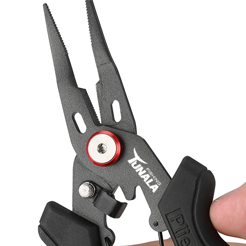Alicates de pesca cortador de alambre de acero inoxidable para cortar anzuelos cortadores de trenza alicates de prensado removedor de anzuelos equipo de pesca - imagen 4