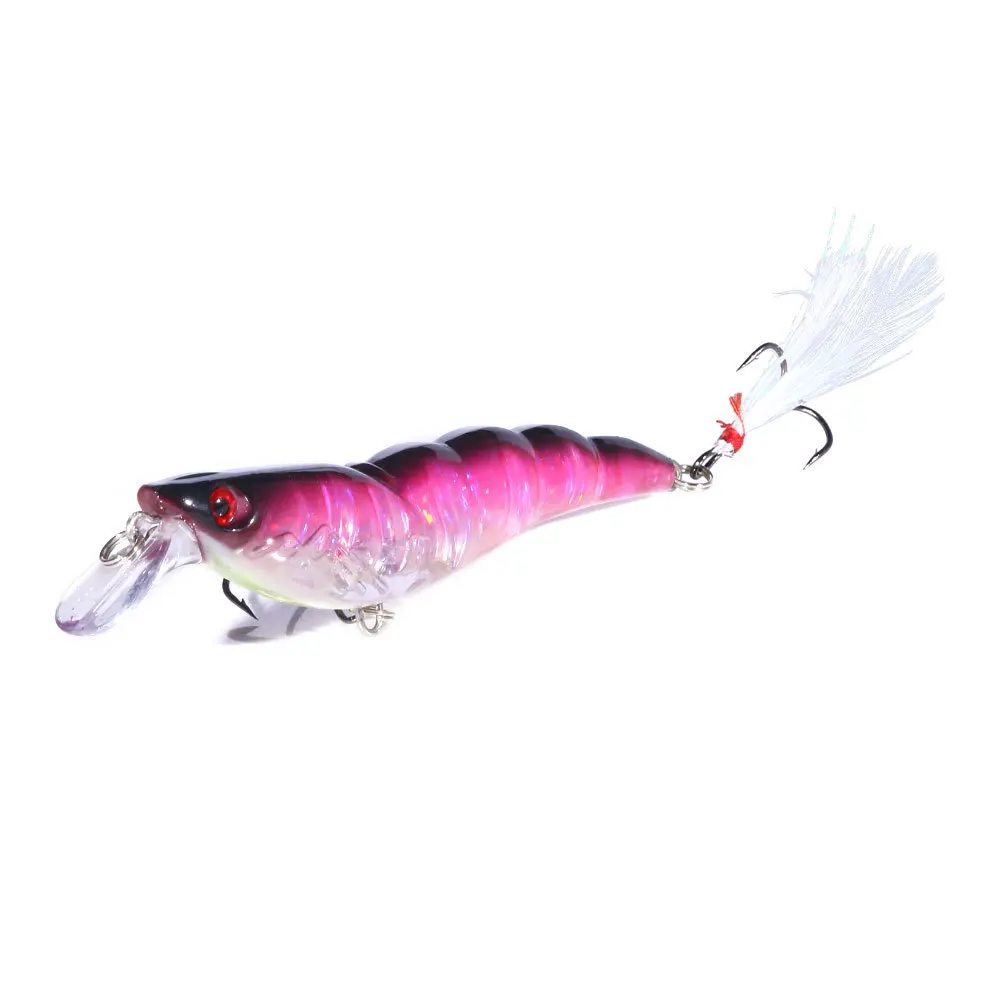 KNCONAN 105MM 13G Minnow señuelo de pesca de camarones manivela de trucha cebo duro Artificial Crankbait aparejos de agua dulce señuelo de lubina - imagen 4
