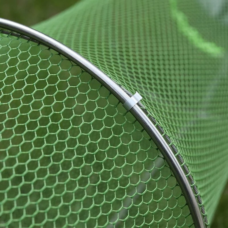 Red de pesca plegable, bolsa de almacenamiento temporal de bolsillo de inmersión para peces vivos con equipo de pesca doble Staietitive Fishing - imagen 5