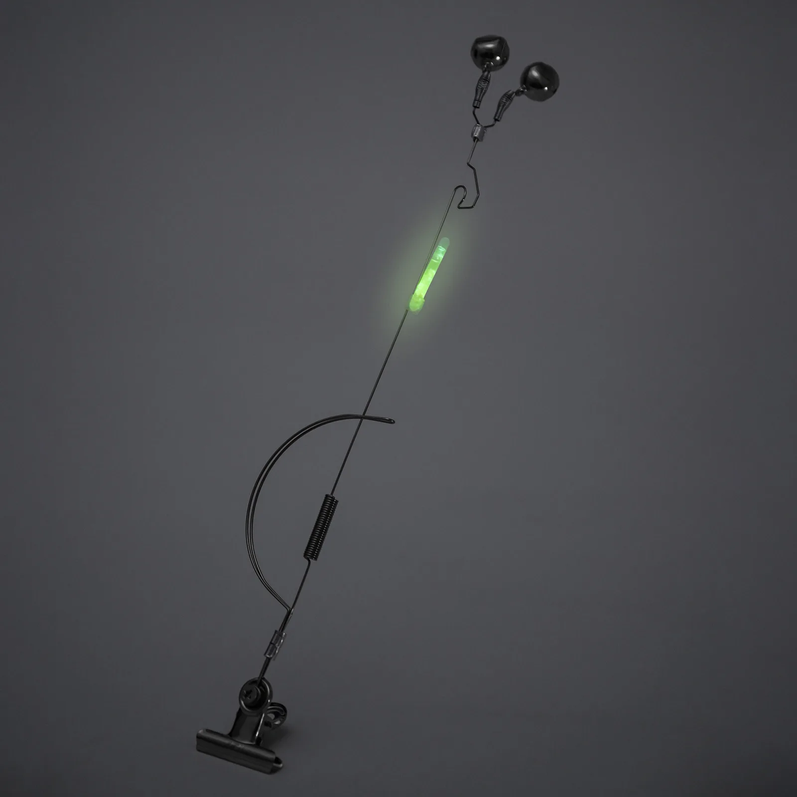 Alarma de anzuelo de pesca, campana de pesca nocturna de acero inoxidable, caña de pescar ajustable, cebo que muerde ligeramente, equipo de pesca al aire libre - imagen 4